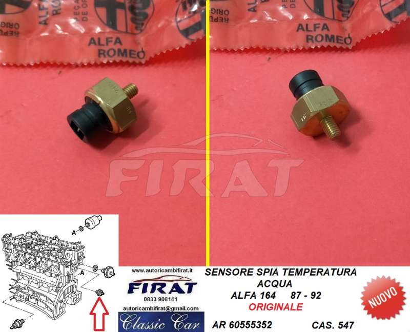 SENSORE SPIA TEMPERATURA ACQUA ALFA 164 (60555352)